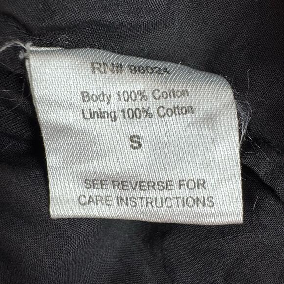 Love the Label Women Rosaline Mini Dress Size S Black Cotton Romantic Cottage - Picture 7 of 16